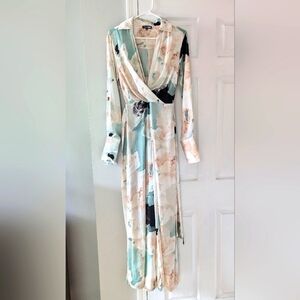 Fashion Nova Long Sleeve Multicolor Jumpsuit